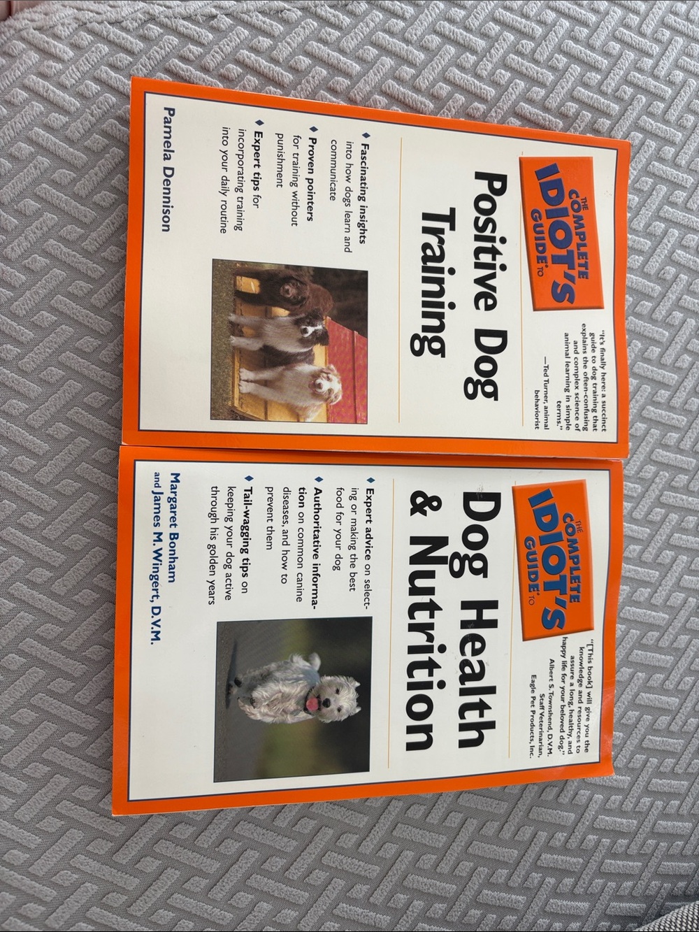 Complete Idiot's Guide Positive Dog Training & Dog Health (Orange)